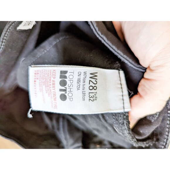 Topshop Jamie Skinny High Rise Black Denim Jeans 28 32 - Picture 13 of 13